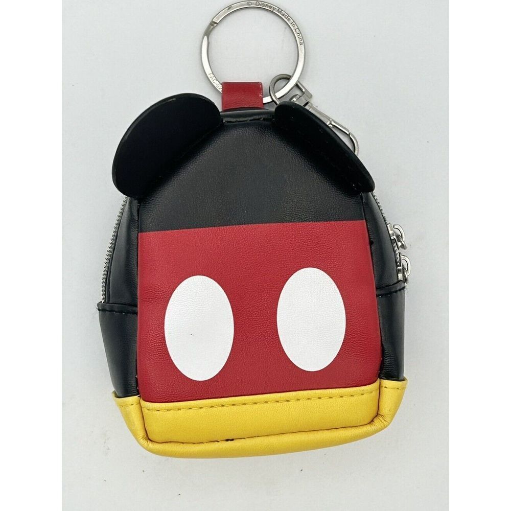 Disney Parks Mickey Mouse Bag Keychain Black‎ Backpack 3" W x 1.5" D x 4.25" H